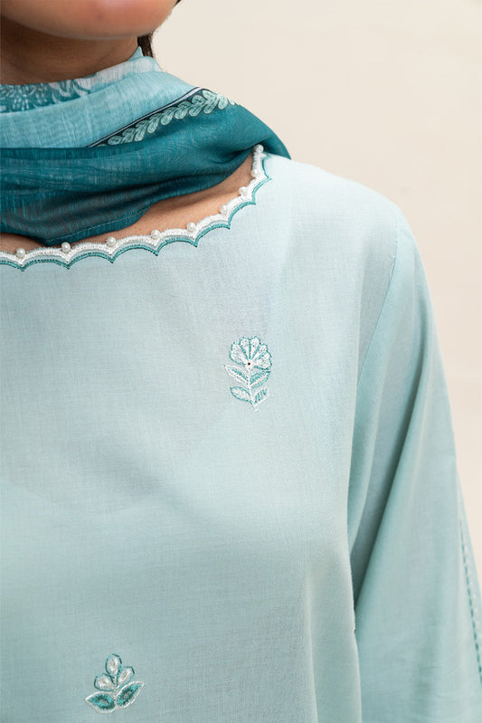 3 PIECE EMBROIDERED LAWN SUIT-VERDANT MEADOW (UNSTITCHED)