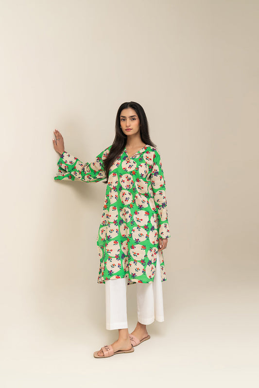 PRINTED DORIA LAWN SHIRT (PRET)