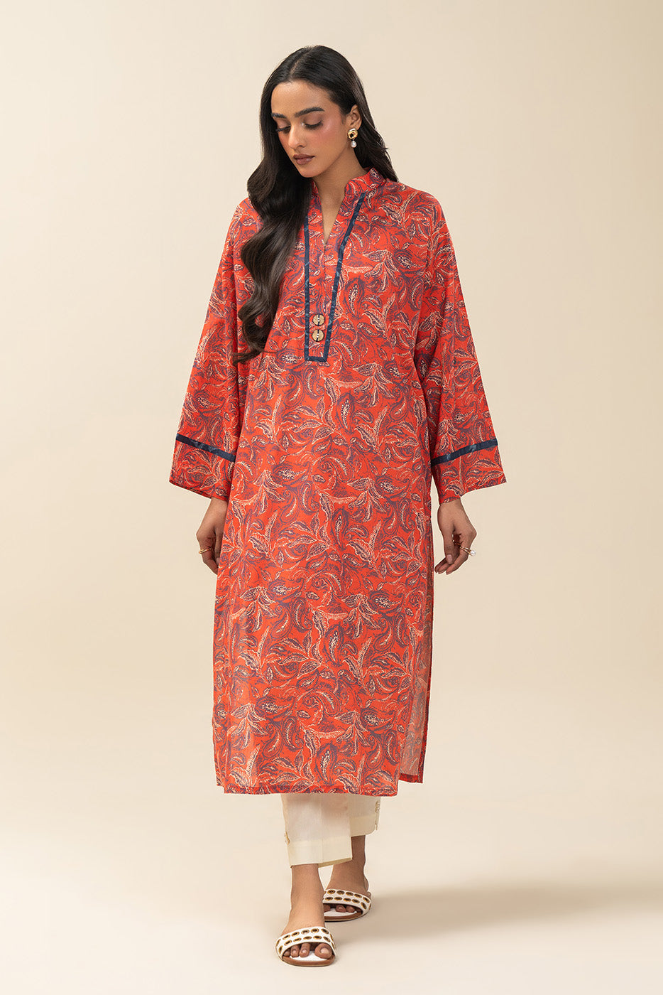 PRINTED LAWN SHIRT (PRET)