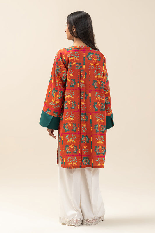 PRINTED TWO WAY SLUB SHIRT (PRET)