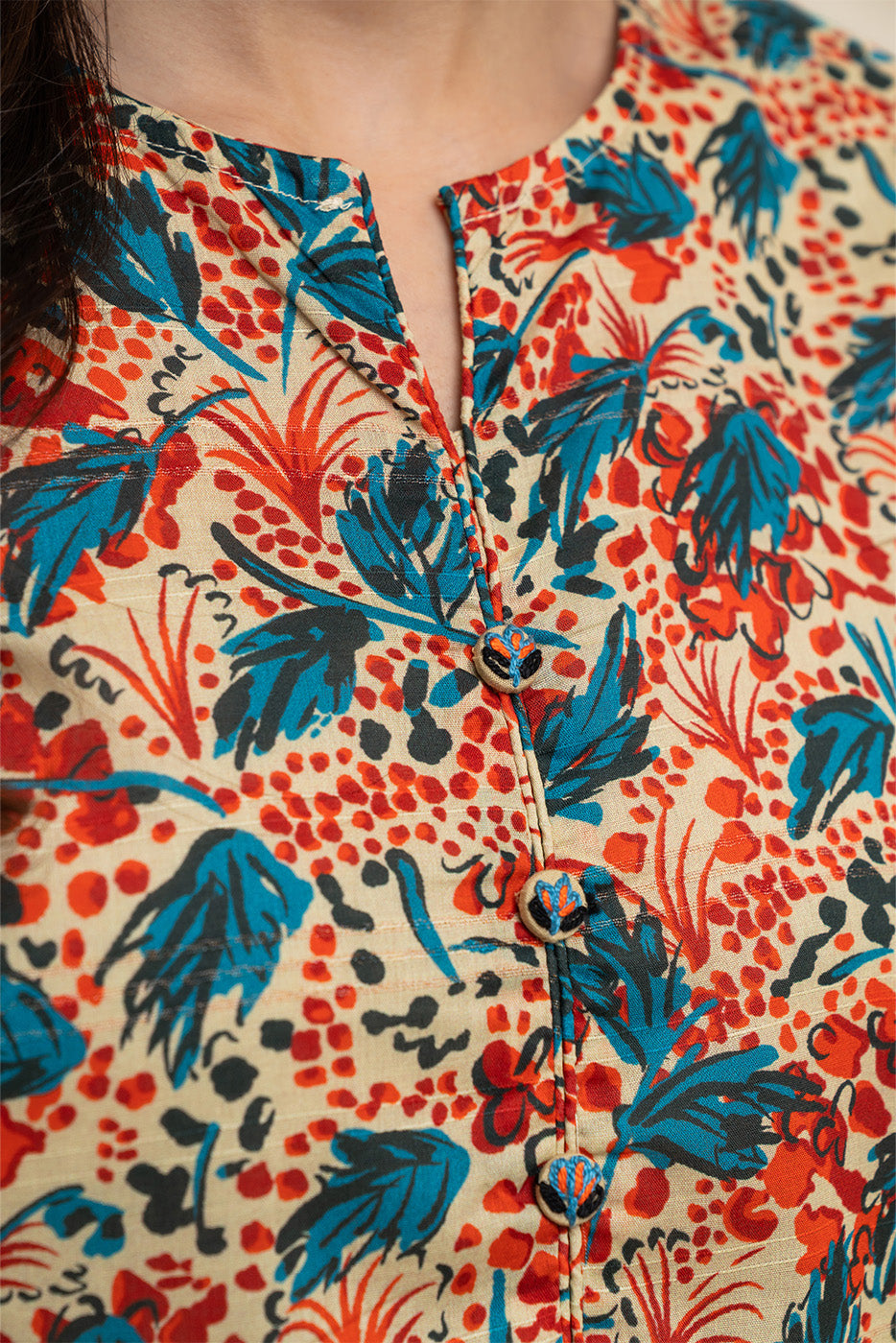 2 PIECE PRINTED LUREX LAWN SUIT (PRET)