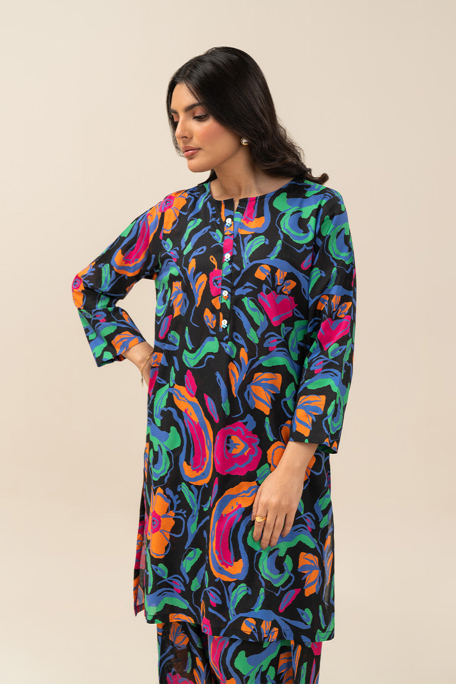 PRINTED LAWN SHIRT (PRET)
