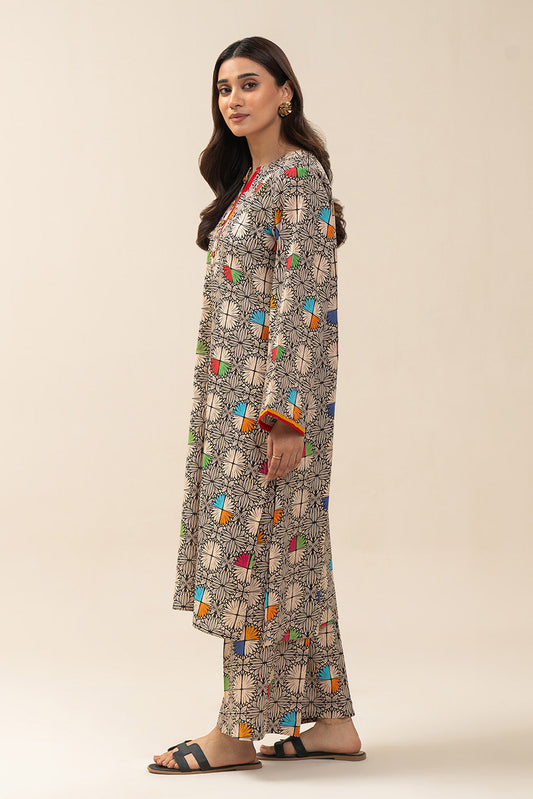 2 PIECE PRINTED LAWN SUIT (PRET)