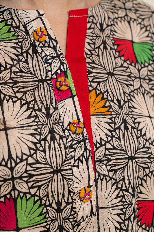 2 PIECE PRINTED LAWN SUIT (PRET)