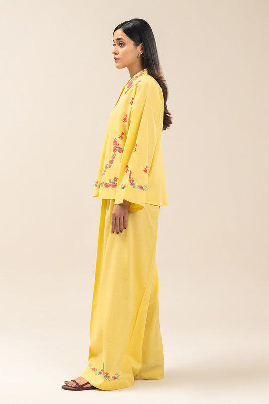 2 PIECE EMBROIDERED SLUB SUIT (FUSION)