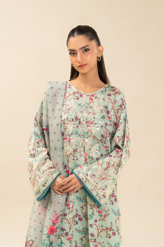 3 PIECE EMBROIDERED LAWN SUIT (HIGH CASUAL)