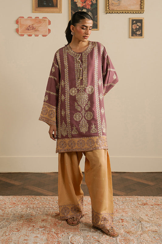 2 PIECE EMBROIDERED RAW SILK SUIT (LUXURY PRET)