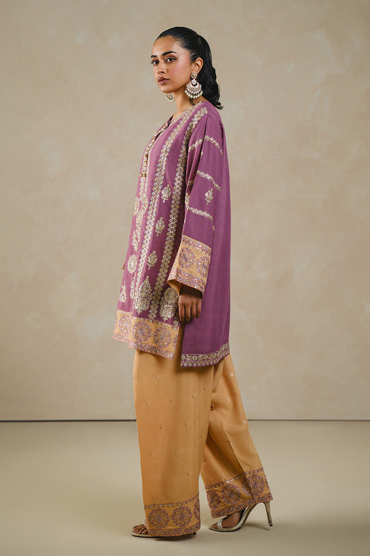 2 PIECE EMBROIDERED RAW SILK SUIT (LUXURY PRET)