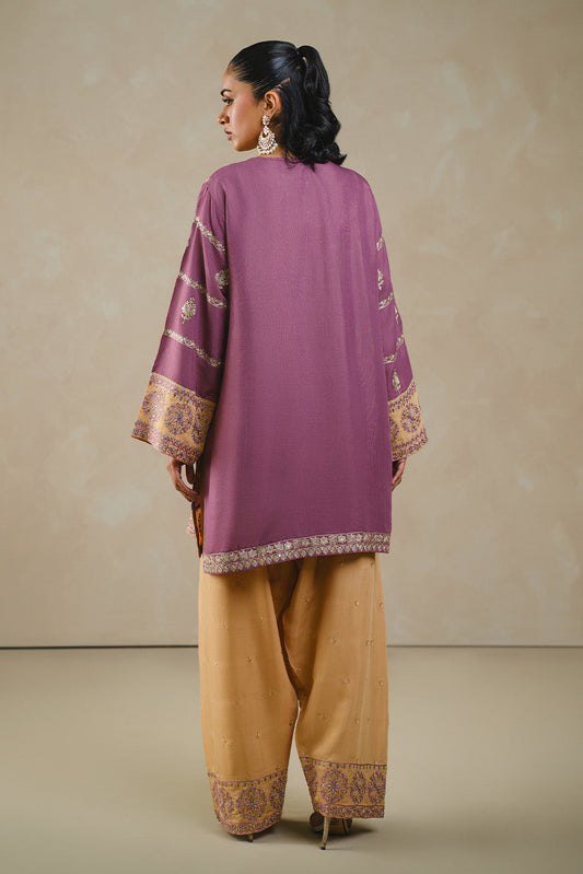 2 PIECE EMBROIDERED RAW SILK SUIT (LUXURY PRET)