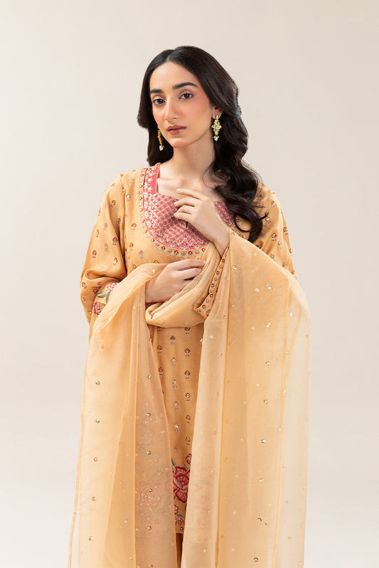 2 PIECE EMBROIDERED RAW SILK SUIT (LUXURY PRET)