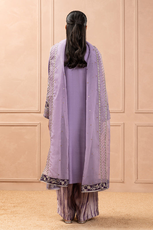 3 PIECE EMBROIDERED RAW SILK SUIT (LUXURY PRET)