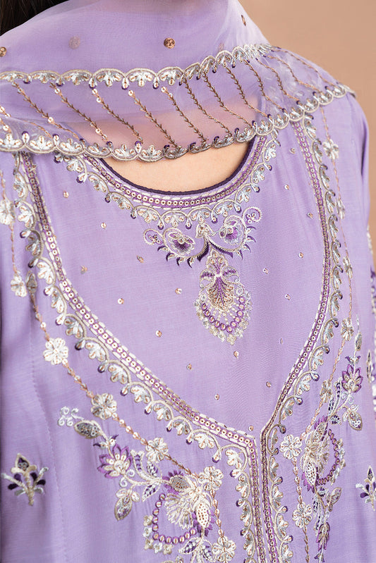 3 PIECE EMBROIDERED RAW SILK SUIT (LUXURY PRET)