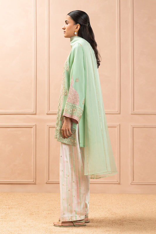 2 PIECE EMBROIDERED RAW SILK SUIT (LUXURY PRET)