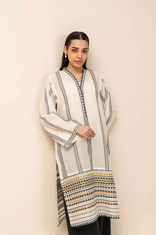 SOLID JACQUARD SHIRT (PRET)