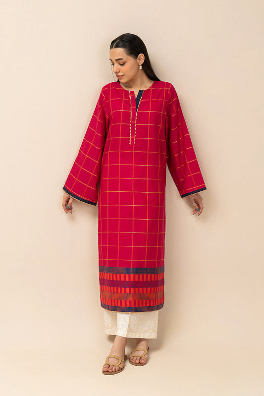 SOLID JACQUARD SHIRT (PRET)