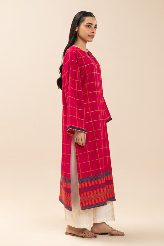 SOLID JACQUARD SHIRT (PRET)