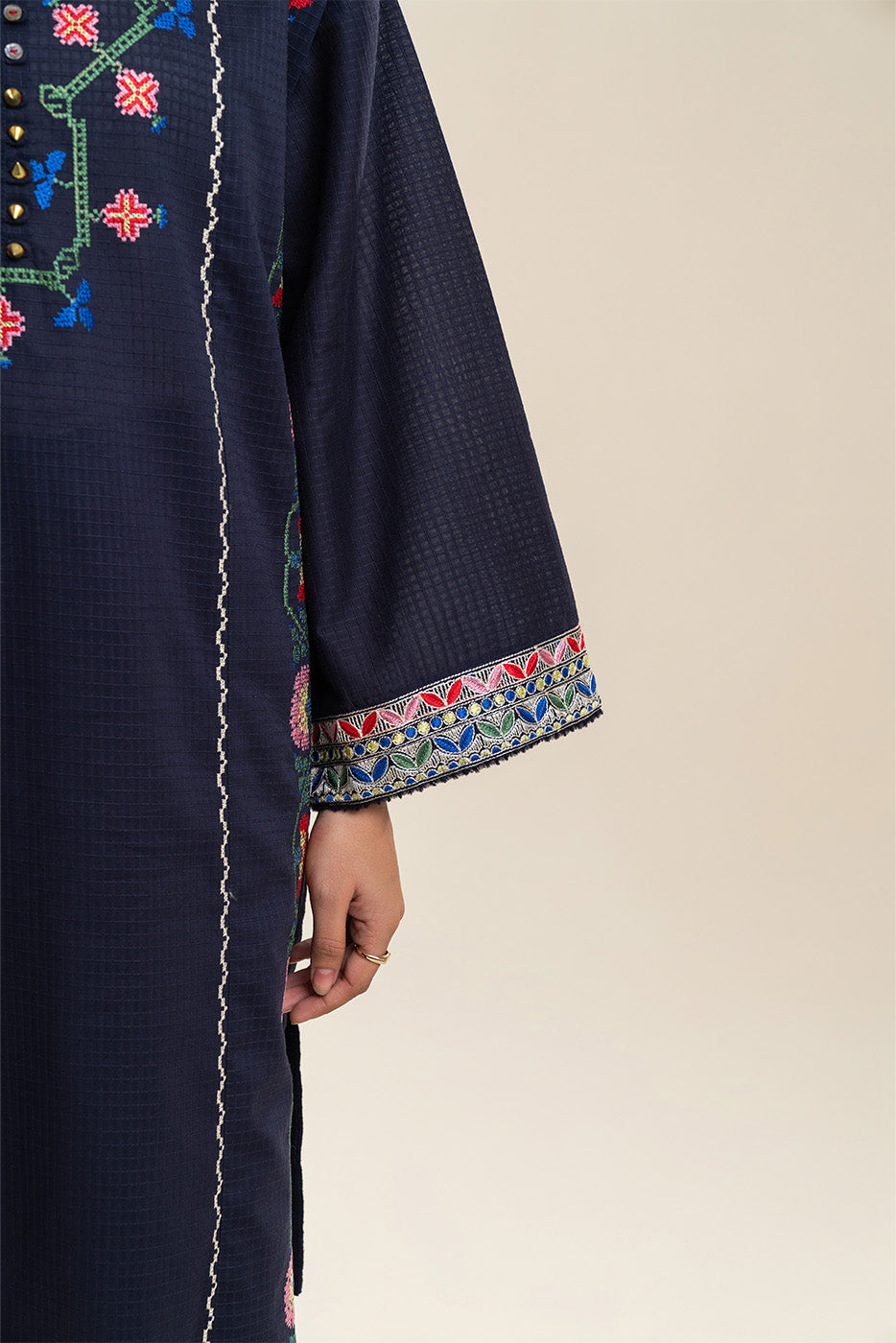 2 PIECE EMBROIDERED DORIA SUIT (PRET)