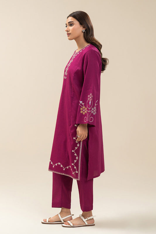 2 PIECE EMBROIDERED DORIA SUIT (PRET)