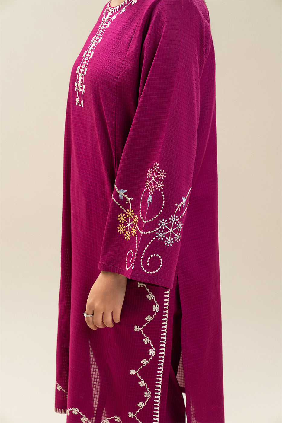 2 PIECE EMBROIDERED DORIA SUIT (PRET)
