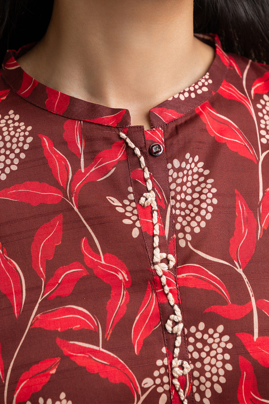 PRINTED DORIA LAWN SHIRT (PRET)