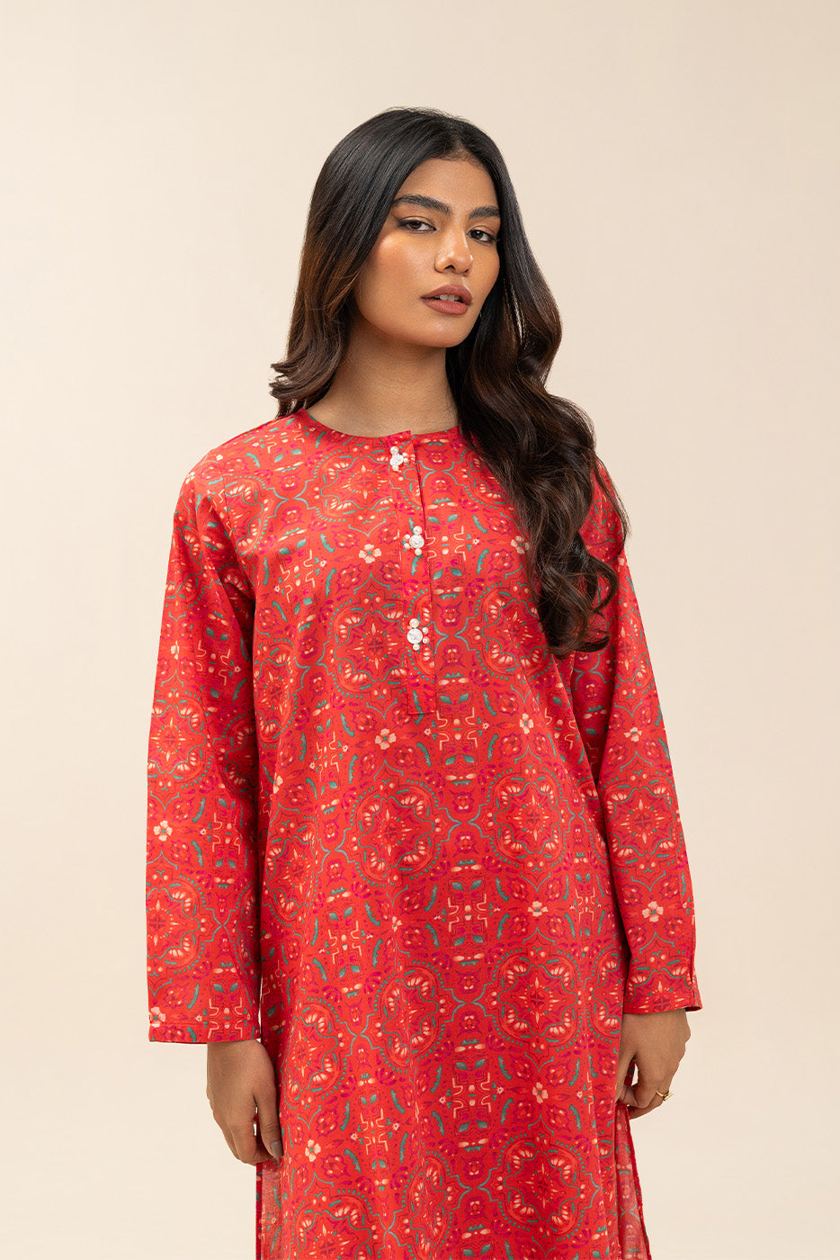 PRINTED LAWN SHIRT (PRET)