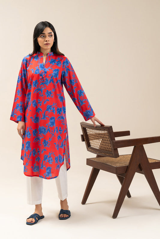 PRINTED TWO WAY SLUB SHIRT (PRET)