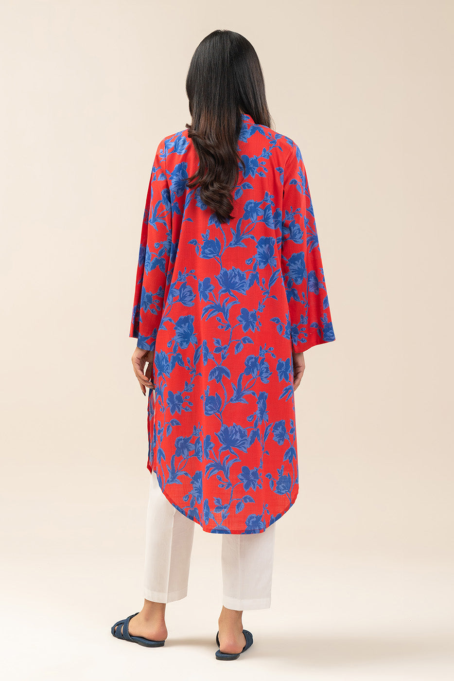 PRINTED TWO WAY SLUB SHIRT (PRET)