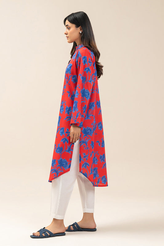 PRINTED TWO WAY SLUB SHIRT (PRET)