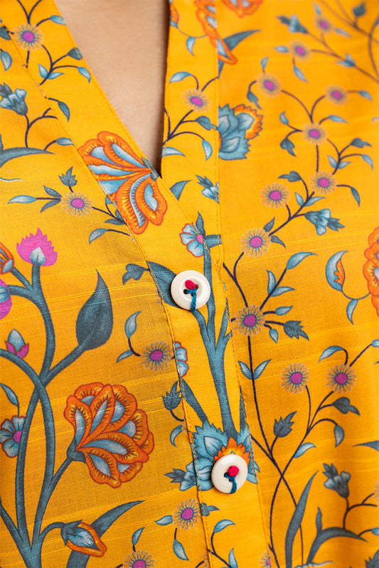 PRINTED DORIA LAWN SHIRT (PRET)