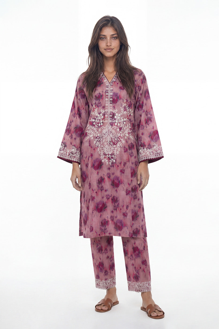 2 PIECE PRINTED LAWN SUIT (PRET)