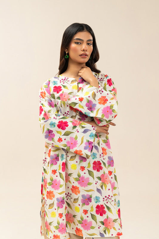 2 PIECE PRINTED LUREX LAWN SUIT (PRET)