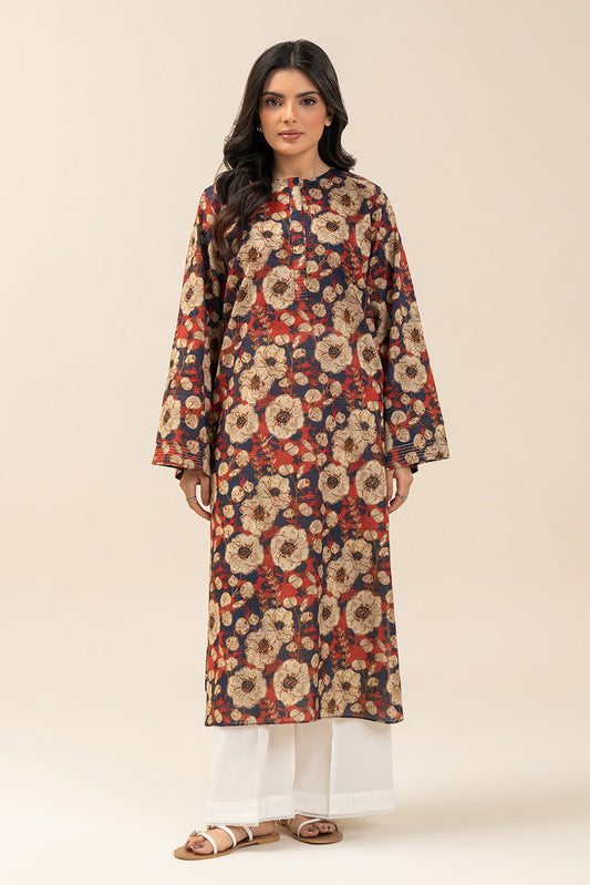 PRINTED LUREX LAWN SHIRT (PRET)