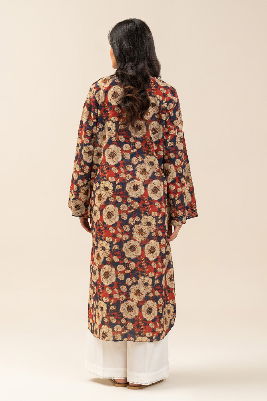 PRINTED LUREX LAWN SHIRT (PRET)