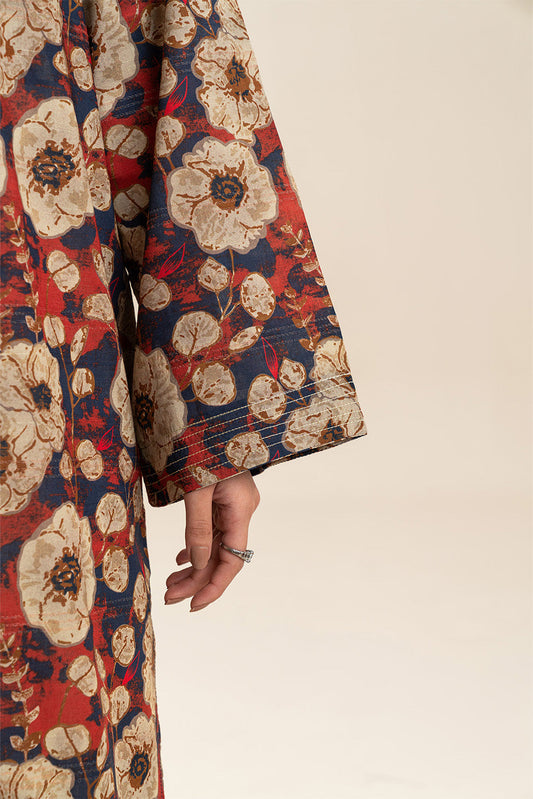 PRINTED LUREX LAWN SHIRT (PRET)