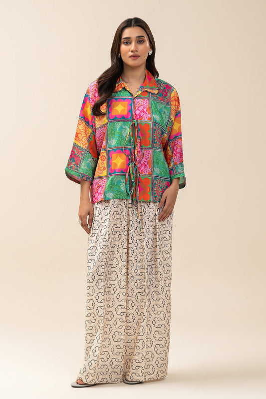 2 PIECE PRINTED SILK SUIT (PRET)