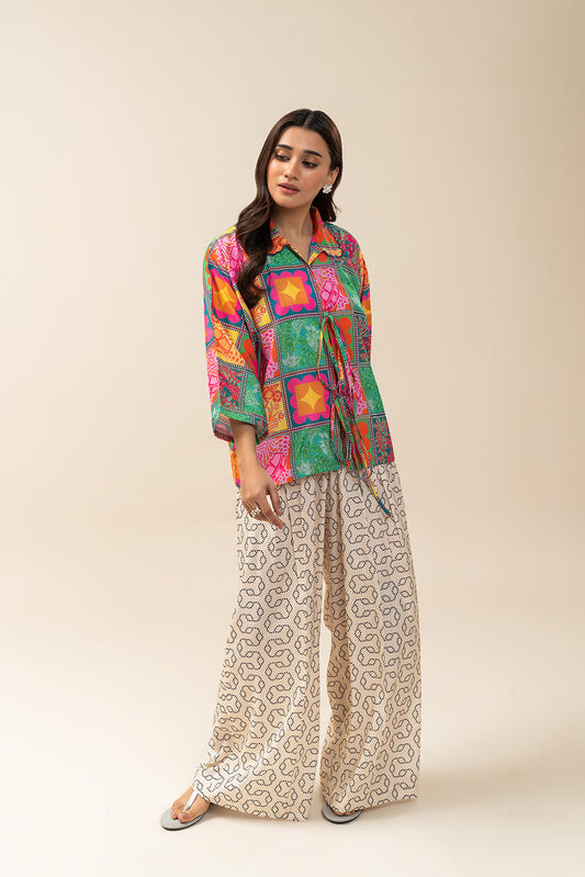2 PIECE PRINTED SILK SUIT (PRET)