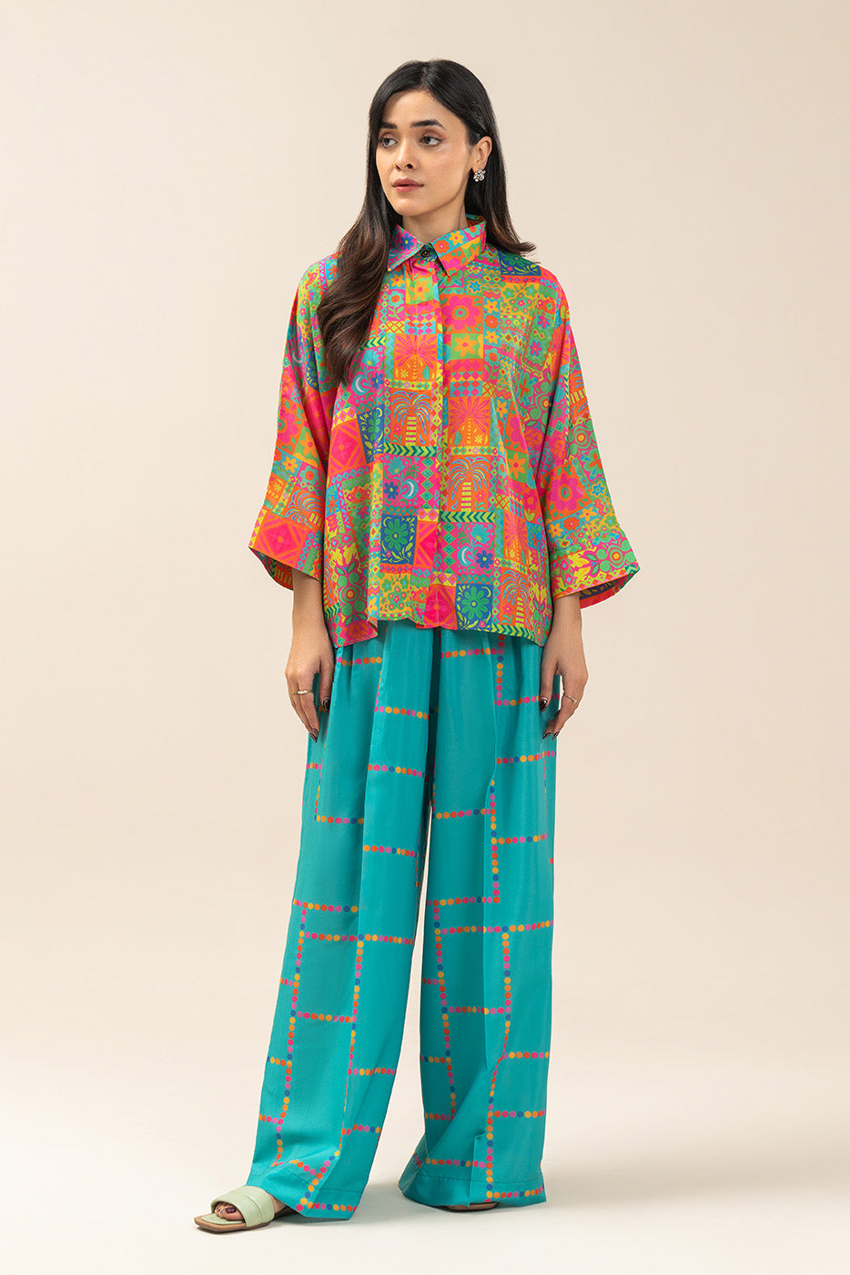 2 PIECE BASIC SILK CO-ORD SET (FLOW)