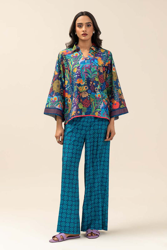 2 PIECE PRINTED SILK SUIT (FUSION)