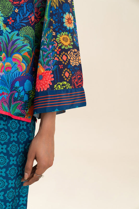 2 PIECE PRINTED SILK SUIT (FUSION)