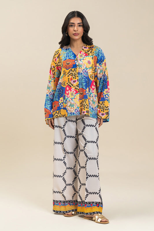 2 PIECE PRINTED DP POLY SUIT (FUSION)