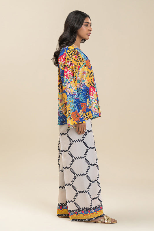 PRINTED POLY TOP (FLOW)