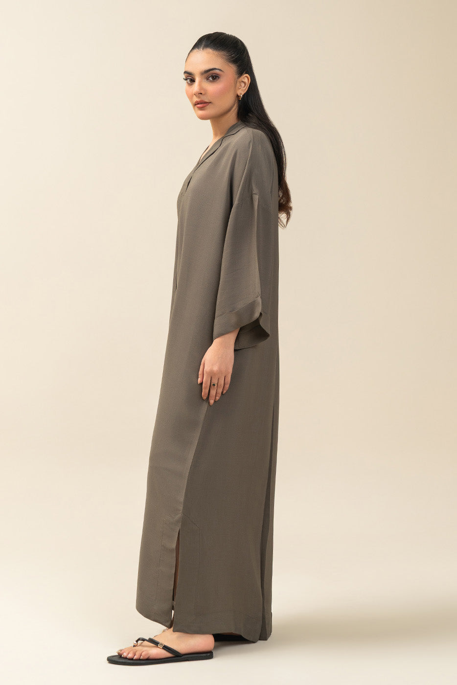 BASIC CRINKLE DRESS