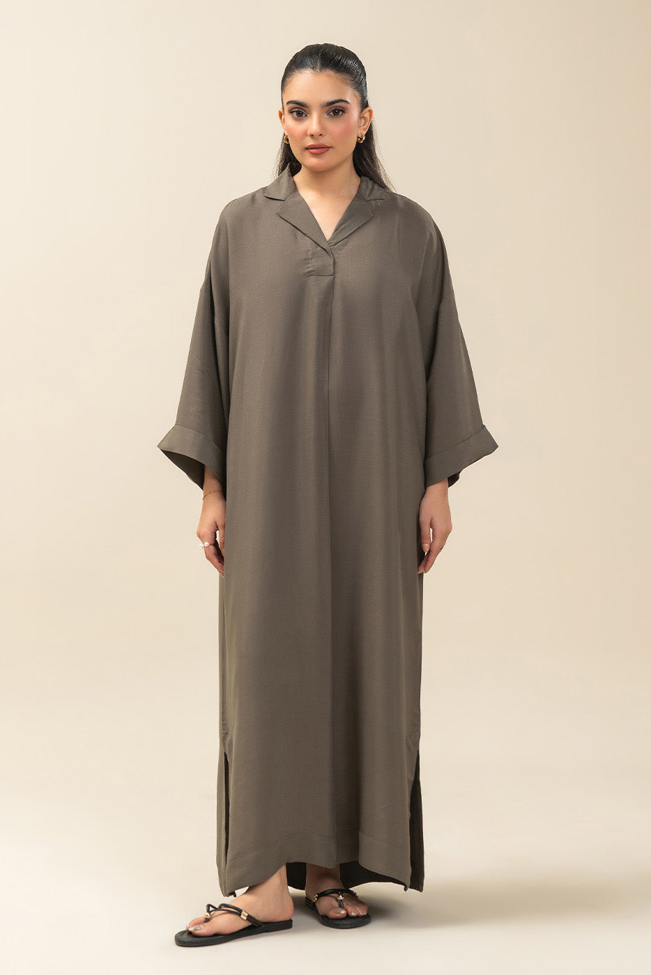 BASIC CRINKLE DRESS