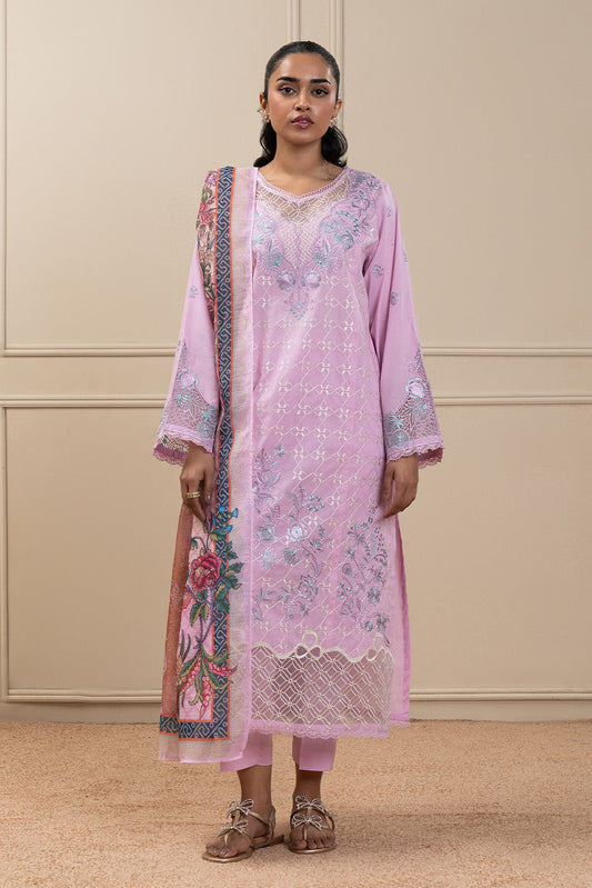 3 PIECE EMBROIDERED LAWN SUIT (HIGH CASUAL)