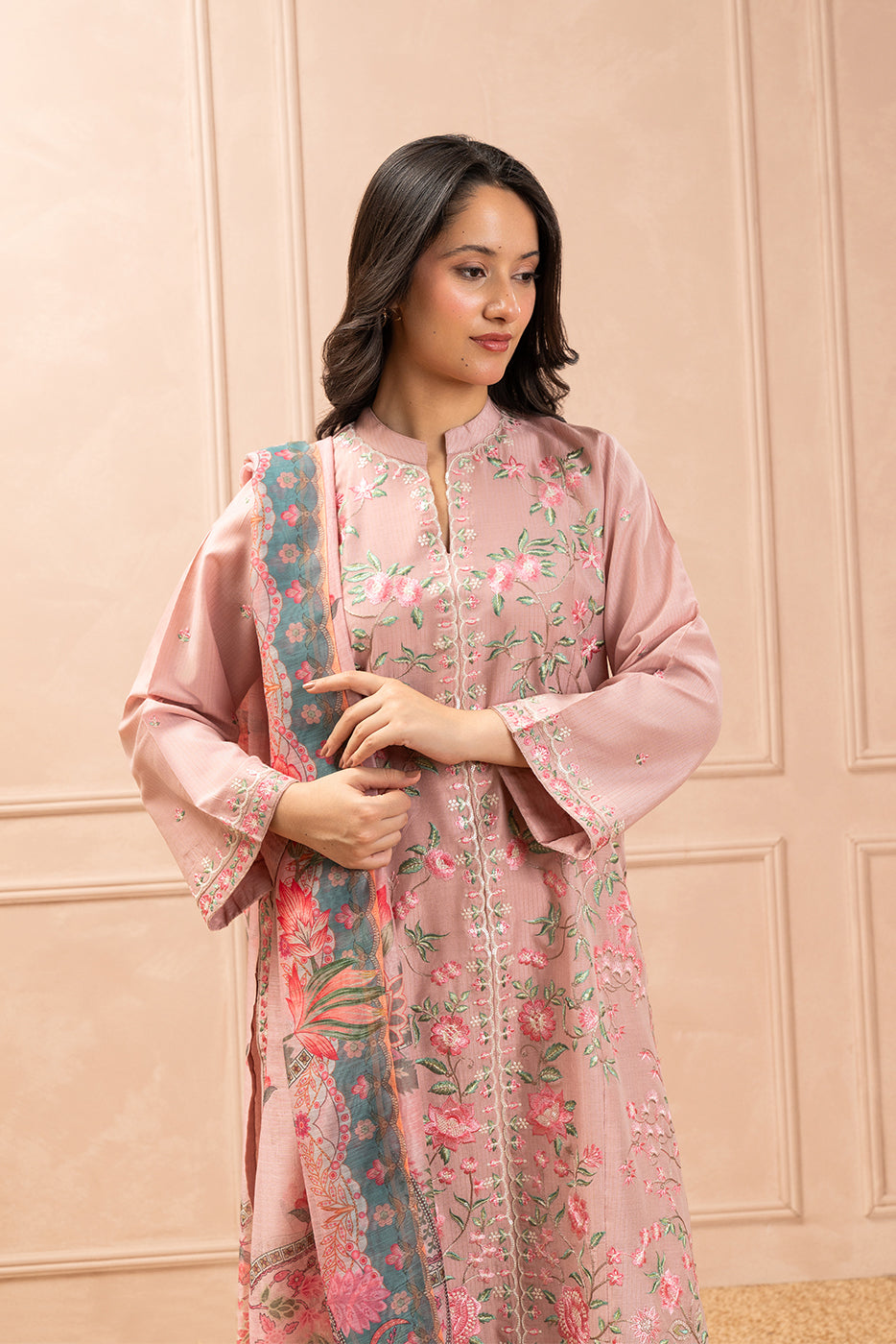 3 PIECE EMBROIDERED MISSOURI SUIT (HIGH CASUAL)