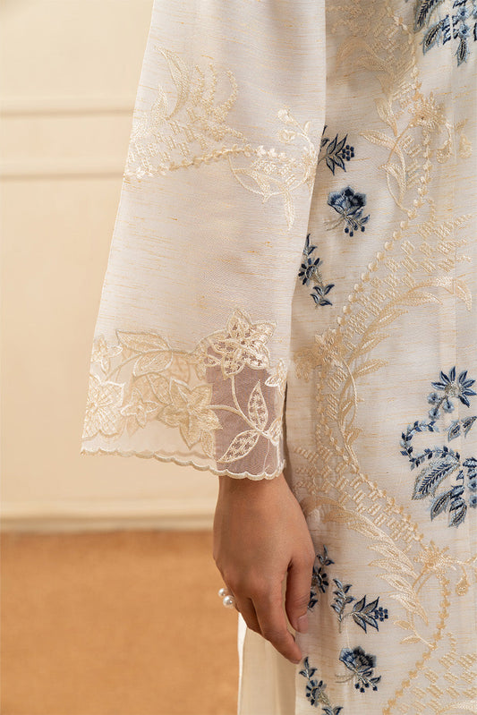 3 PIECE EMBROIDERED GOLD ZARI SUIT (HIGH PRET)