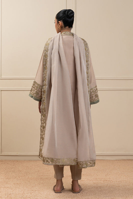 2 PIECE EMBROIDERED ZARI JACQUARD SUIT (HIGH CASUAL)