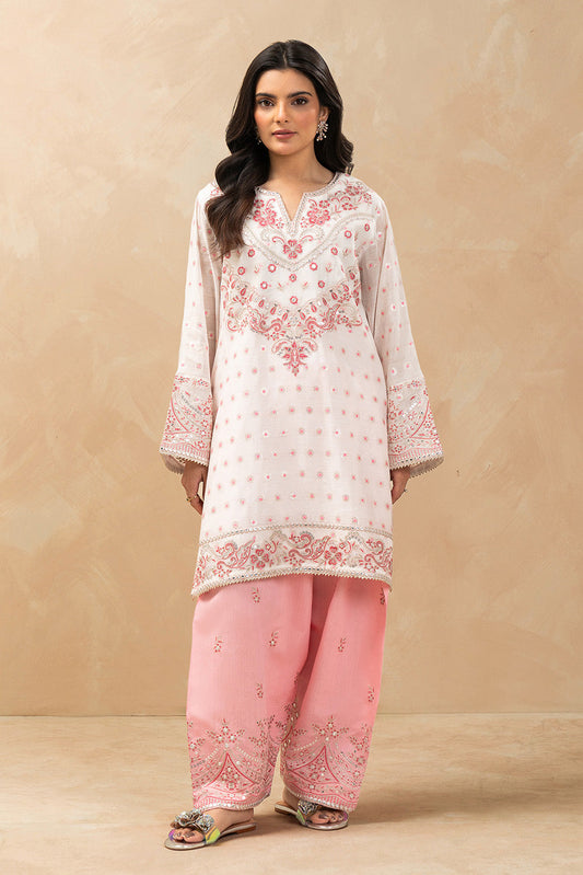 2 PIECE EMBROIDERED ZARI JACQUARD SUIT (LUXURY PRET)