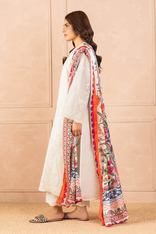 EMBROIDERED PAPER COTTON SHIRT (LUXURY PRET)