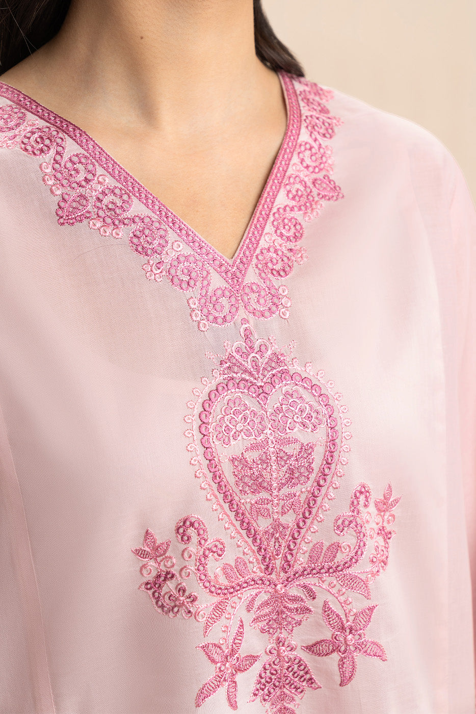EMBROIDERED LAWN SHIRT (PRET)